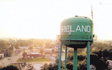 Ireland, Indiana looking west from the Water Tower